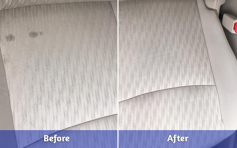 Before and After of Seat in Car