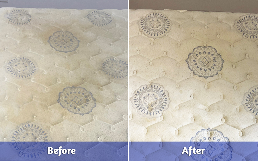 Before and After of Mattress Cleaning