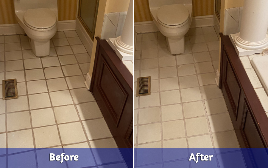 Before and After of Tile Cleaning