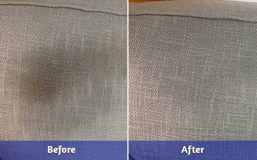 Before and After of Residential Couch Cleaning