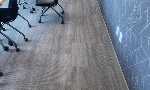 Commercial client carpet after treatment
