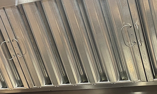 Photo of cleaned kitchen exhaust in commercial kitchen