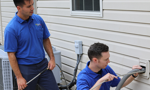 Cleaning out residential dryer vent